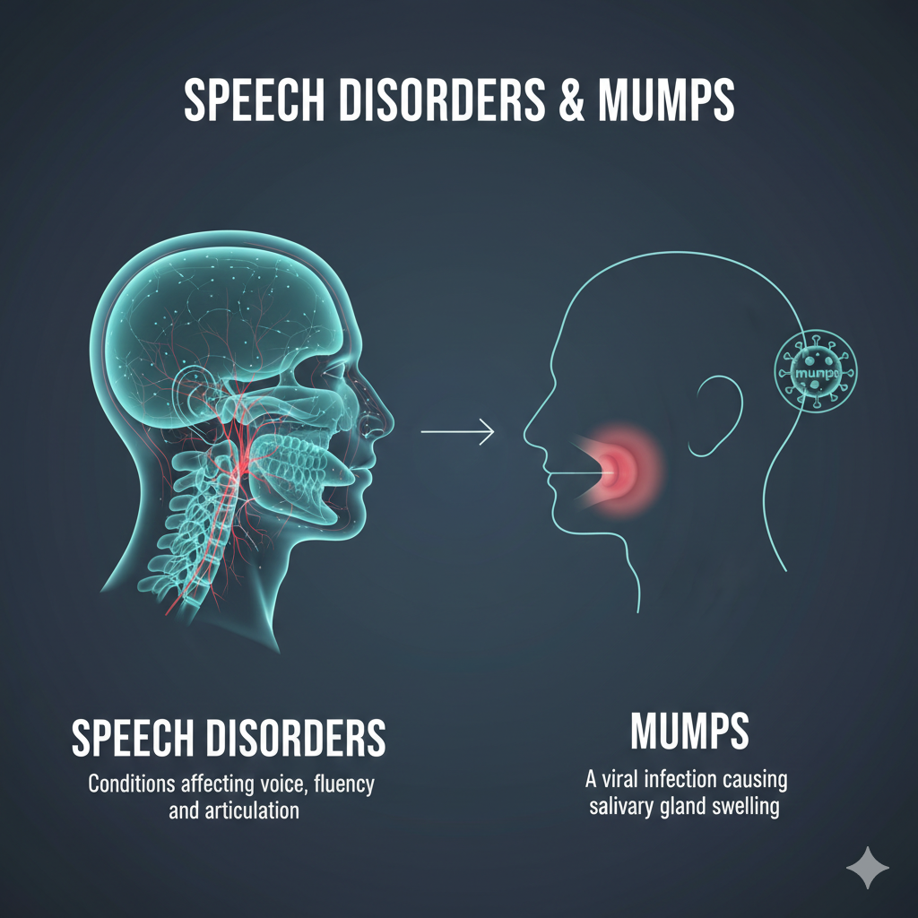 SPEECH DISORDERS & MUMPS